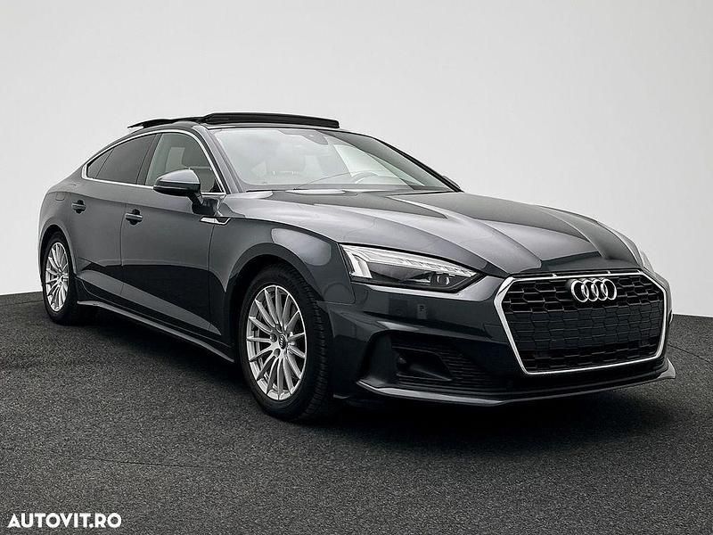 Gri Utilizat 2021 Audi A5 Sportback Advanced Berlinǎ | 23.500 EUR (Preț bun) - Imagine 1/4