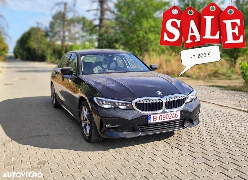 Culoarenegru Utilizat 2020 BMW 320 Sport Line Berlinǎ | 23.202 EUR (Preț bun) - Imagine 1/4