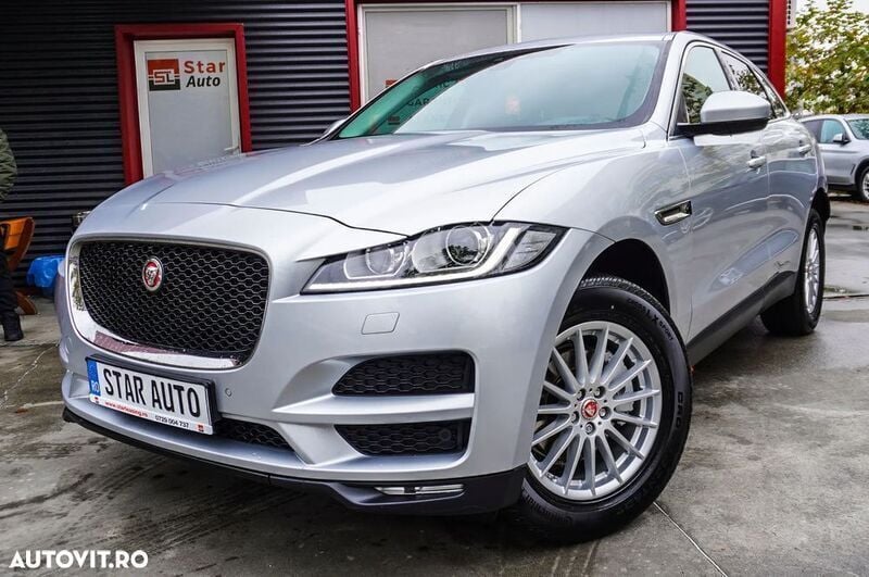 Gri Utilizat 2018 Jaguar F-Pace Pure SUV | 21.490 EUR - Imagine 1/4