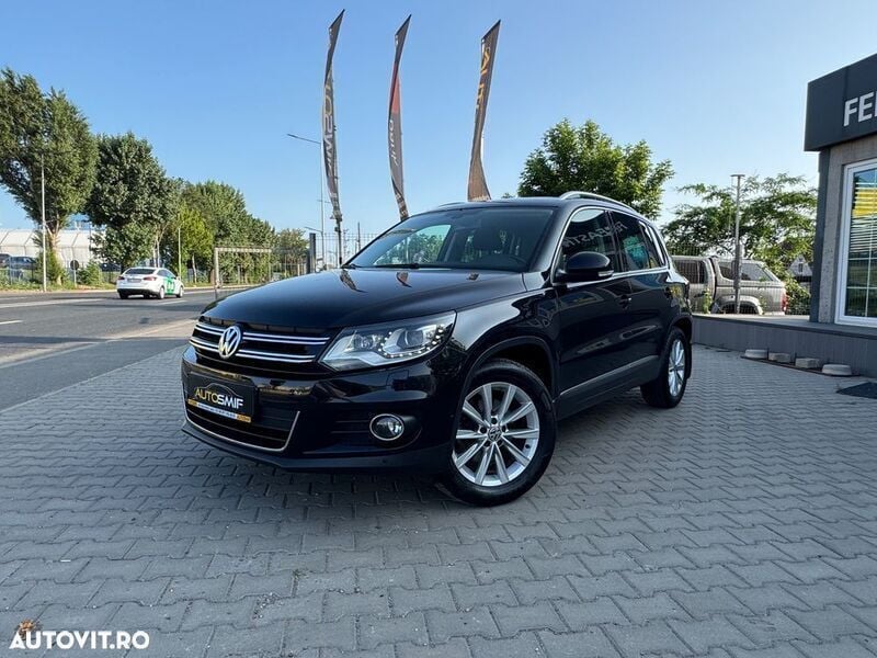 Negru Utilizat 2014 VW Tiguan Sportline SUV | 8.995 EUR (Preț OK) - Imagine 1/4