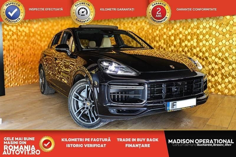 Negru Utilizat 2019 Porsche Cayenne Turbo SUV | 45.250 EUR - Imagine 1/4