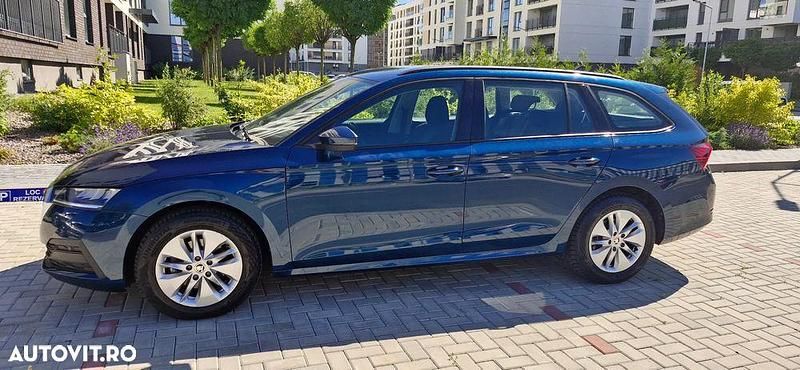 Albastru Utilizat 2022 Skoda Octavia Ambition Break | 15.300 EUR (Preț bun) - Imagine 1/4