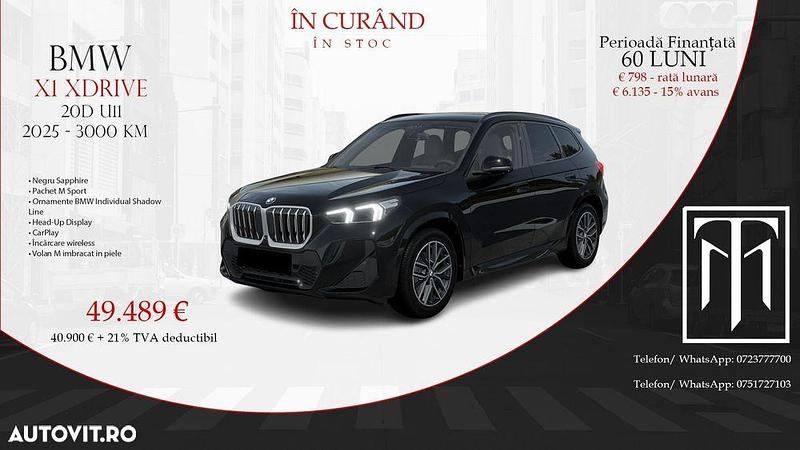 Second-hand BMW X1 M Sport 163 CP (119 kW) 2025 Culoarenegru SUV