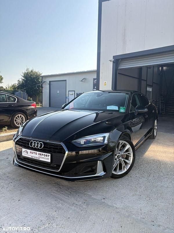 Negru Utilizat 2021 Audi A5 Sportback S-Line Berlinǎ | 23.650 EUR (Super Preț) - Imagine 1/4