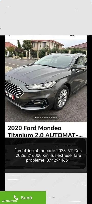 Culoaregri Utilizat 2020 Ford Mondeo Titanium Break | 10.500 EUR (Super Preț) - Imagine 1/4