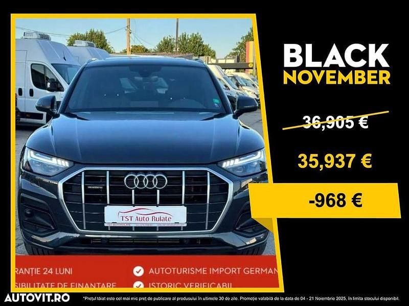 Gri Utilizat 2021 Audi Q5 Sportback S-Line SUV | 35.937 EUR (Preț bun) - Imagine 1/4