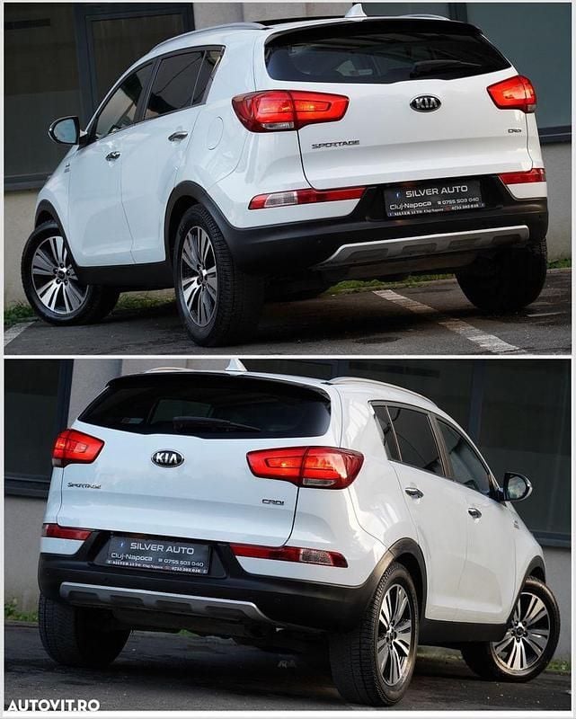 Second-hand Kia Sportage Style 185 CP (136 kW) 2014 Culoarealb SUV
