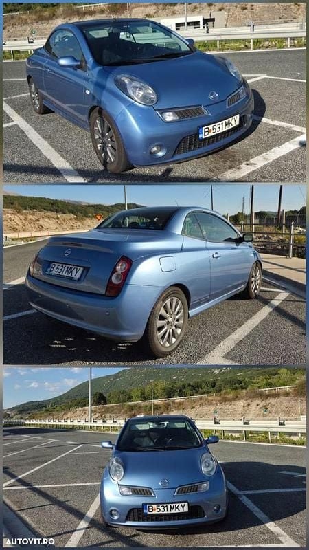 Second-hand Nissan Micra Tekna 110 CP (80 kW) 2008 Culoarealbastru Cabrio