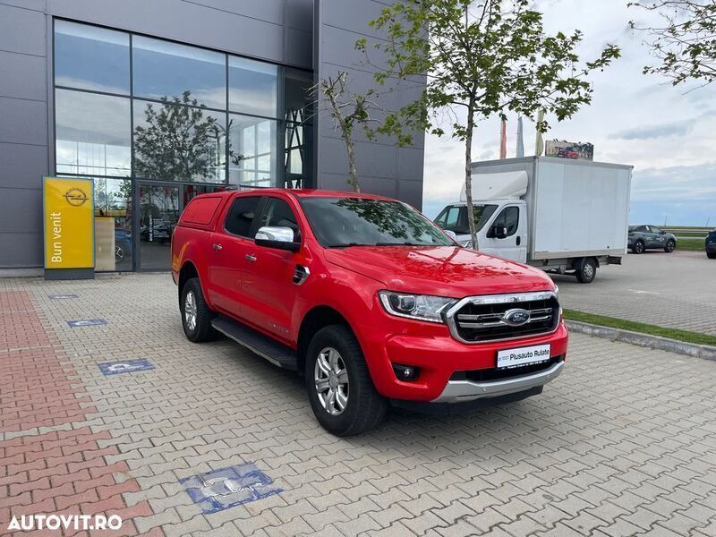 Rosu Utilizat 2022 Ford Ranger Limited Pickup | 26.489 EUR (Super Preț) - Imagine 1/4
