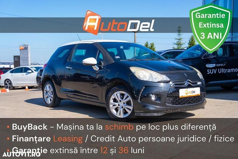 Culoarenegru Utilizat 2010 Citroën DS3 So Chic Cabrio | 3.500 EUR - Imagine 1/4