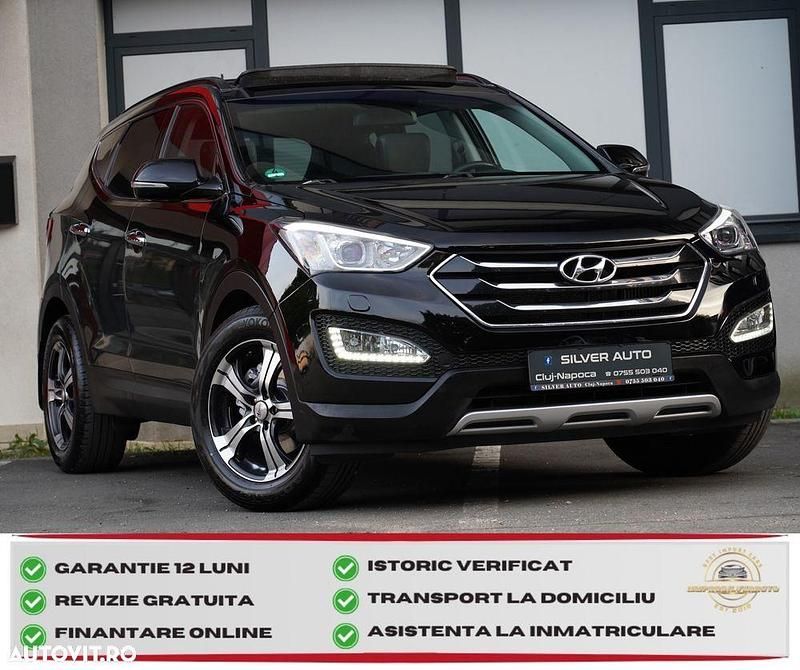 Culoarenegru Utilizat 2015 Hyundai Santa Fe Premium SUV | 14.350 EUR (Preț bun) - Imagine 1/4
