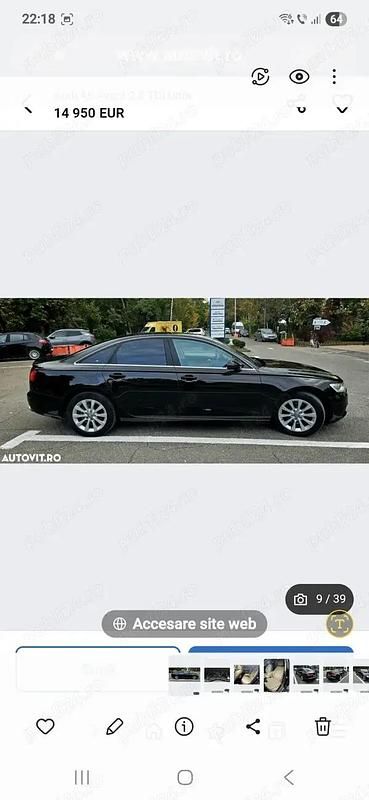 Maro Utilizat 2014 Audi A6 Berlinǎ | 12.750 EUR (Preț OK) - Imagine 1/4