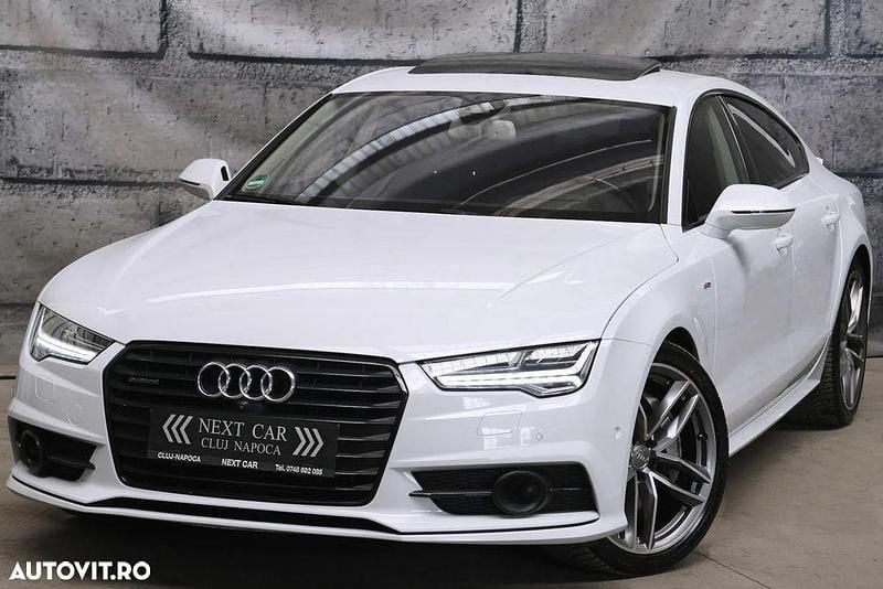 Second-hand Audi A7 S-line plus 320 CP (235 kW) 2016 Culoarealb Hatchback