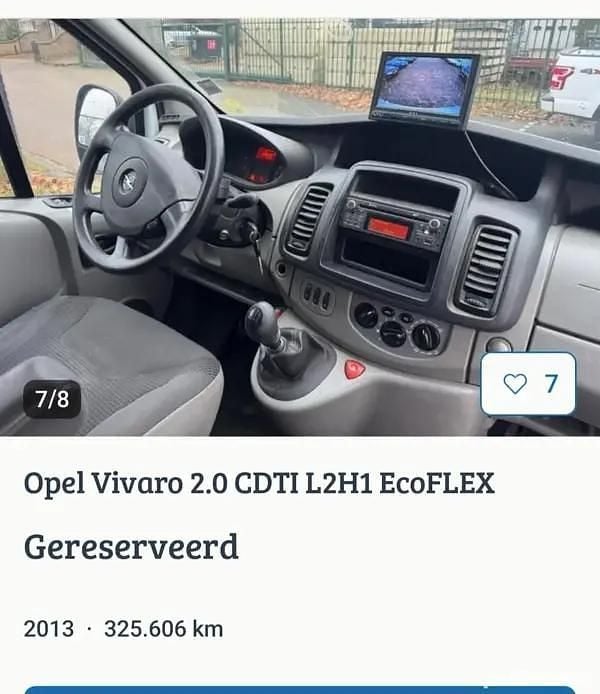Second-hand Opel Vivaro 114 CP (83 kW) 2013 Monovolum