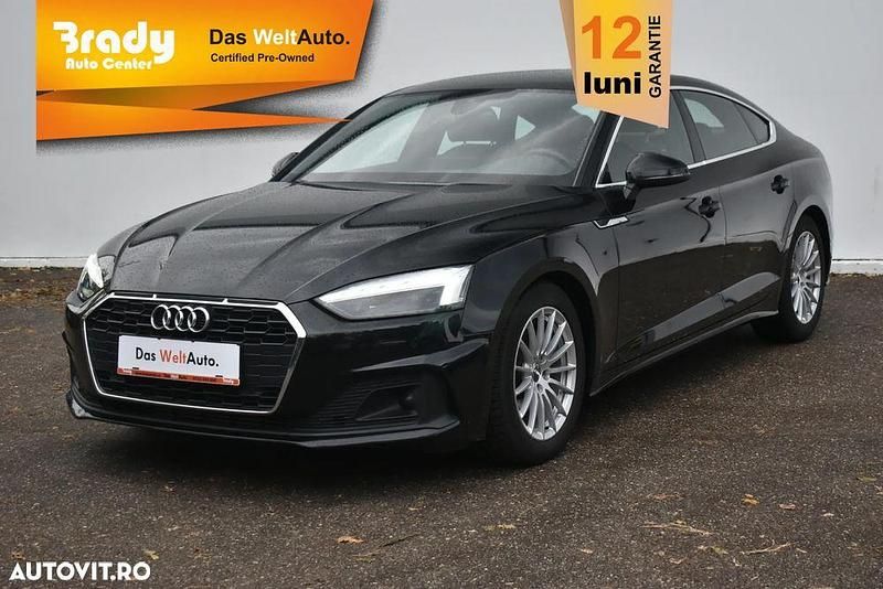 Culoarenegru Utilizat 2020 Audi A5 Sportback Hatchback | 26.983 EUR (Puțin scump) - Imagine 1/4