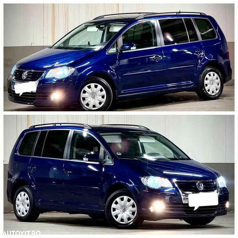 Second-hand VW Touran Trendline 140 CP (102 kW) 2009 Culoarealbastru Monovolum