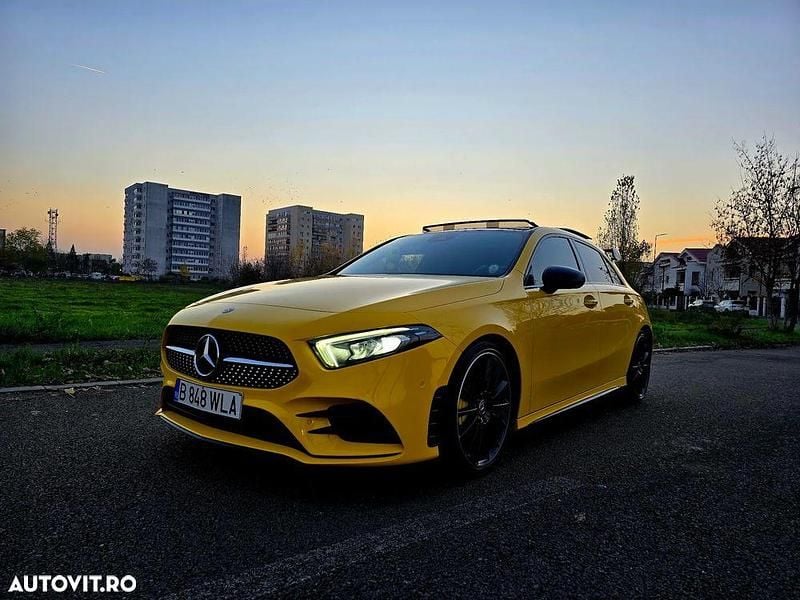 Culoaregalbeuriu Utilizat 2019 Mercedes A180 AMG line Hatchback | 25.000 EUR (Scump) - Imagine 1/4