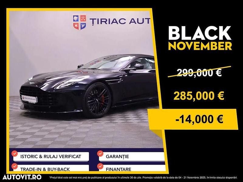 Negru Utilizat 2024 Aston Martin DB12 Cabrio | 285.000 EUR - Imagine 1/4
