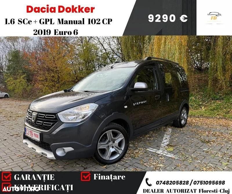 Culoaregri Utilizat 2019 Dacia Dokker Celebration Monovolum | 9.290 EUR (Scump) - Imagine 1/4