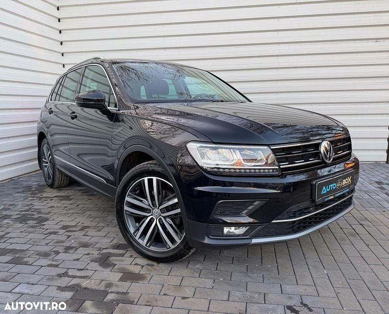 Culoarenegru Utilizat 2018 VW Tiguan Highline SUV | 17.490 EUR (Preț bun) - Imagine 1/4