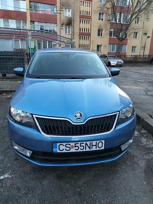 Culoarealbastru Utilizat 2015 Skoda Rapid Elegance Berlinǎ | 7.400 EUR (Scump) - Imagine 1/4