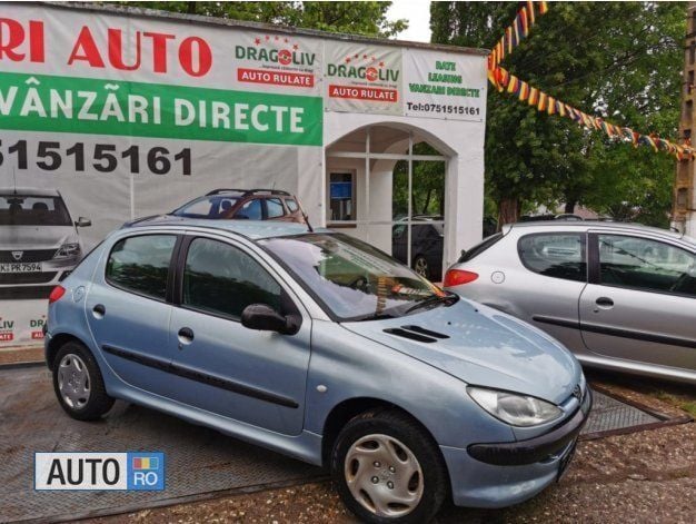 Visiniu metalizat Utilizat 2003 Peugeot 206 Coupe | 1.199 EUR - Imagine 1/4