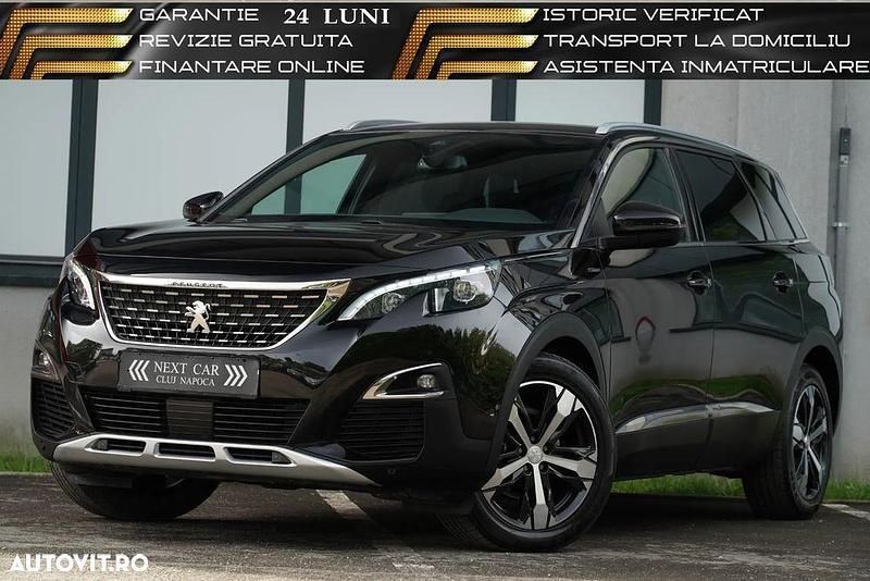 Negru Utilizat 2018 Peugeot 5008 GT-line Monovolum | 17.450 EUR (Scump) - Imagine 1/4