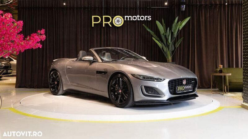 Gri Utilizat 2023 Jaguar F-Type R-Dynamic Cabrio | 62.450 EUR - Imagine 1/4