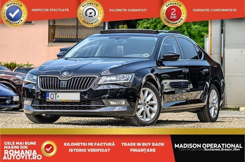 Negru Utilizat 2018 Skoda Superb Ambition | 14.250 EUR (Super Preț) - Imagine 1/4