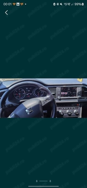 Rosu Utilizat 2016 Seat Leon FR Hatchback | 8.200 EUR (Preț bun) - Imagine 1/4