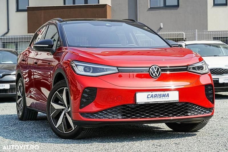 Rosu Utilizat 2023 VW ID.4 GTX SUV | 41.745 EUR (Scump) - Imagine 1/4
