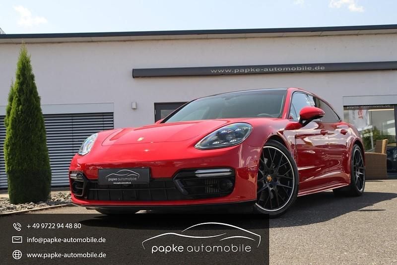 Second-hand Porsche Panamera GTS Sport Turismo 480 CP (353 kW) 2021 Roșu Berlinǎ