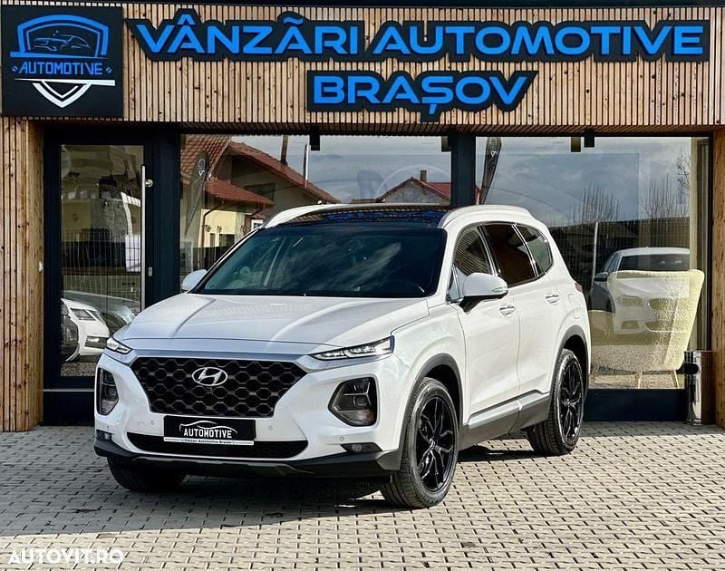 Second-hand Hyundai Santa Fe 200 CP (147 kW) 2020 Culoarealb SUV