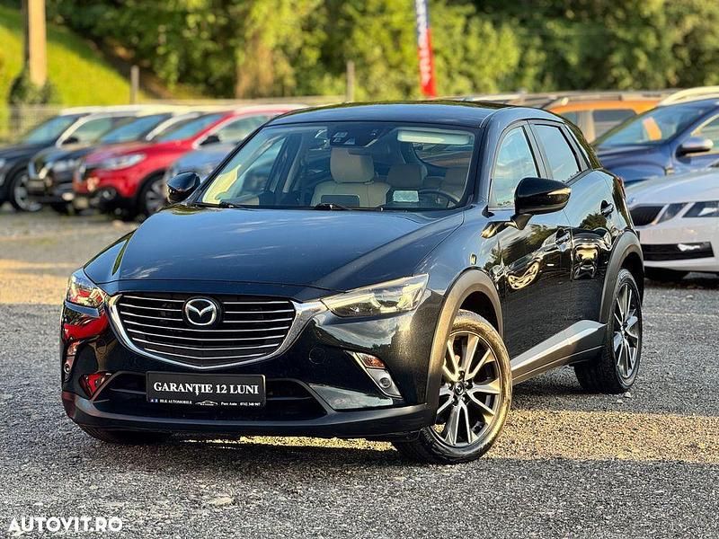 Negru Utilizat 2016 Mazda CX-3 Sports-Line SUV | 12.499 EUR (Preț bun) - Imagine 1/4
