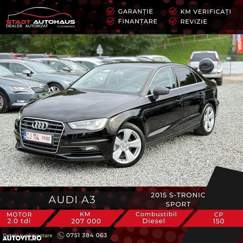 Second-hand Audi A3 Ambition 150 CP (110 kW) 2015 Culoarenegru Berlinǎ