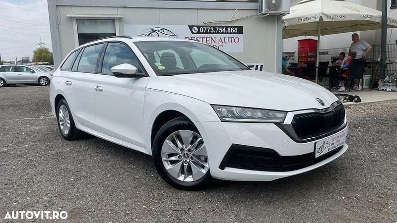 Culoarealb Utilizat 2022 Skoda Octavia Break | 15.200 EUR (Preț bun) - Imagine 1/4