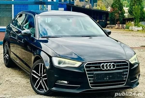 Negru Utilizat 2015 Audi A3 Hatchback | 9.999 EUR (Preț bun) - Imagine 1/4