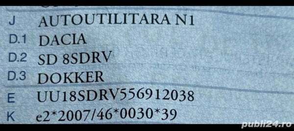 Utilizat 2017 Dacia Dokker Van | 8.999 EUR (Preț OK) - Imagine 1/4