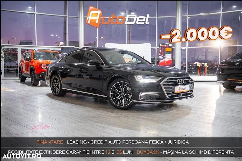 Negru Second-hand 2021 Audi A8 Berlinǎ | 48.999 EUR (Preț OK) - Imagine 1/4