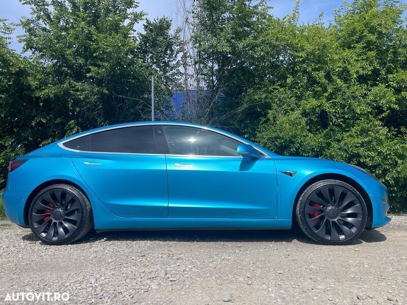 Albastru Utilizat 2019 Tesla Model 3 Berlinǎ | 23.919 EUR (Preț OK) - Imagine 1/4