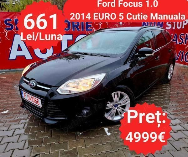 Negru Utilizat 2014 Ford Focus Trend Break | 4.999 EUR (Preț OK) - Imagine 1/4