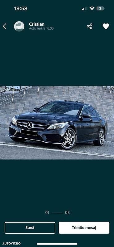 Culoarenegru Utilizat 2016 Mercedes C250 AMG line Berlinǎ | 19.500 EUR (Preț OK) - Imagine 1/4