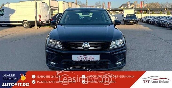 Negru Utilizat 2020 VW Tiguan IQ Drive SUV | 19.873 EUR (Preț OK) - Imagine 1/4