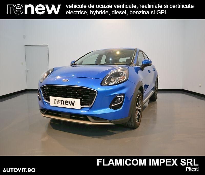 Culoarealbastru Utilizat 2020 Ford Puma Titanium SUV | 12.990 EUR (Preț bun) - Imagine 1/4