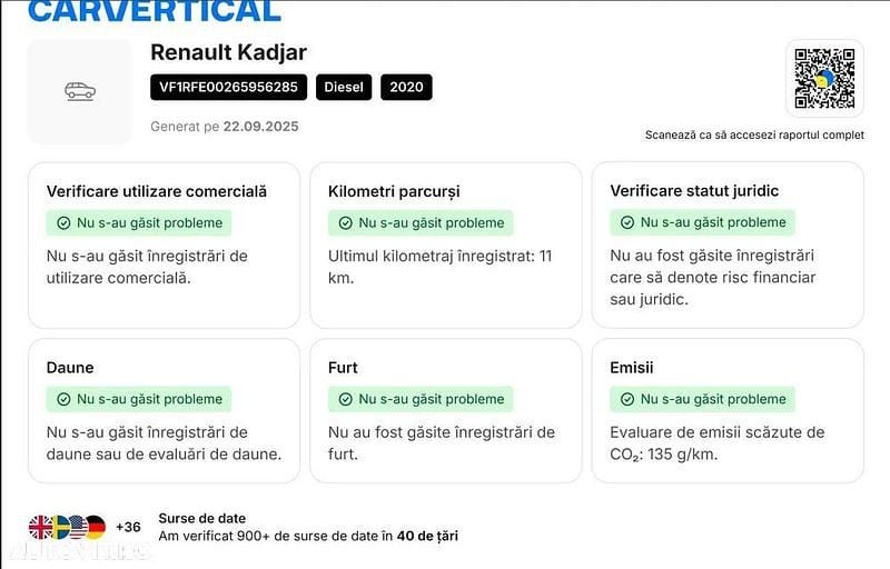 Second-hand Renault Kadjar Intens 115 CP (84 kW) 2020 Culoarealbastru SUV