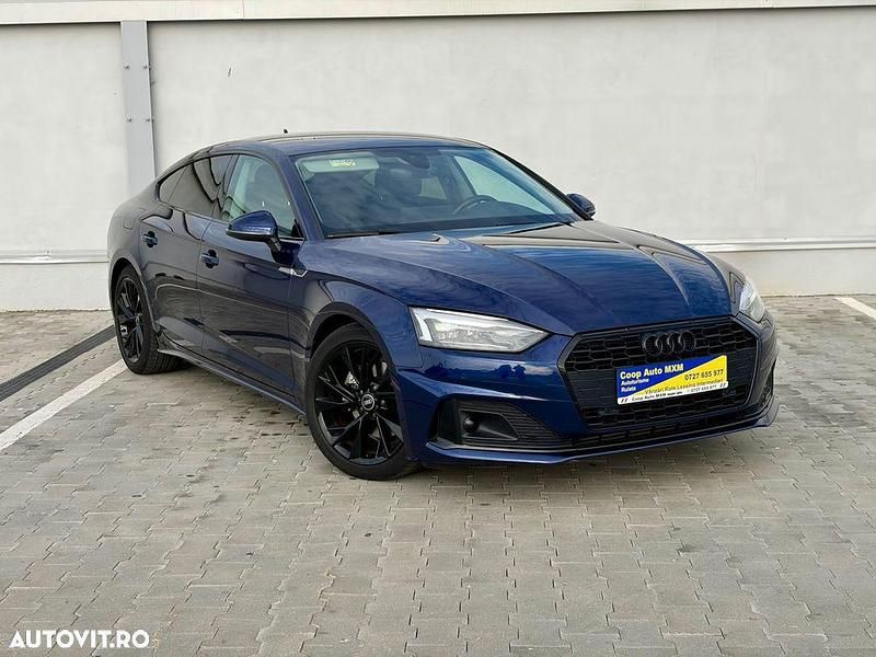 Culoarealbastru Utilizat 2021 Audi A5 Sportback Advanced Hatchback | 20.847 EUR (Preț bun) - Imagine 1/4