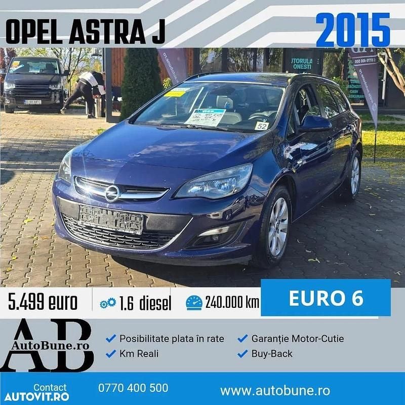 Culoarealbastru Utilizat 2015 Opel Astra Enjoy Break | 5.499 EUR (Preț OK) - Imagine 1/4