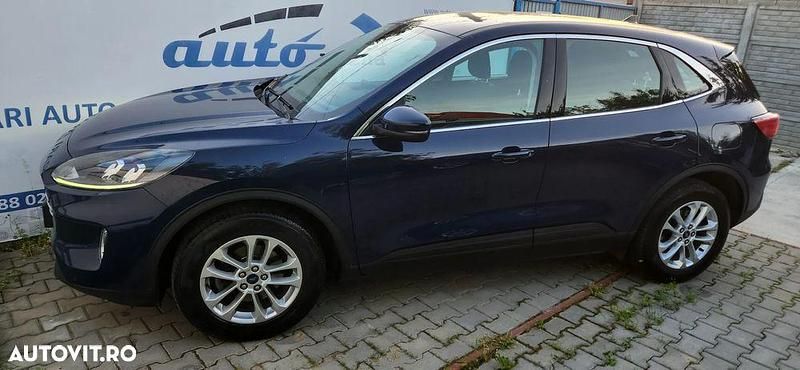 Albastru Utilizat 2021 Ford Kuga Titanium SUV | 16.335 EUR (Preț OK) - Imagine 1/4