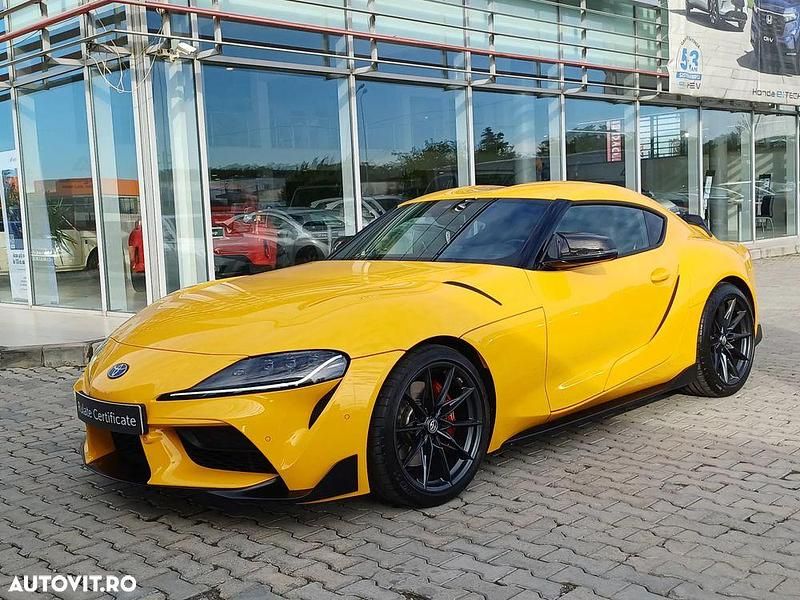Second-hand Toyota Supra 340 CP (250 kW) 2022 Culoaregalbeuriu Coupe