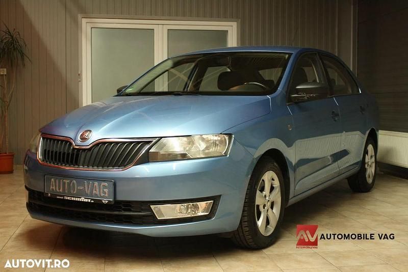 Culoarealbastru Utilizat 2013 Skoda Rapid Berlinǎ | 5.990 EUR (Puțin scump) - Imagine 1/4